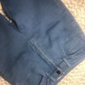 High-rise Skinny Blue Jeans